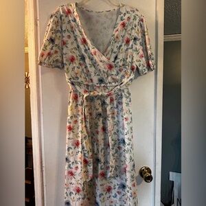 Floral Wrap Dress